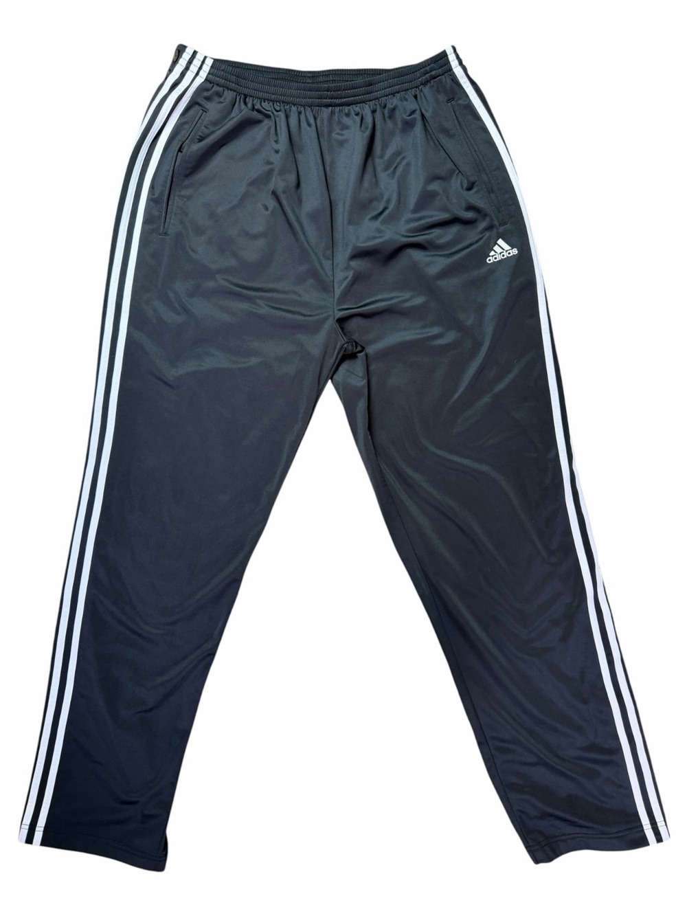 Vintage Adidas Black Snap On/Break Away Y2K Men’s XL Baggy Track Pants